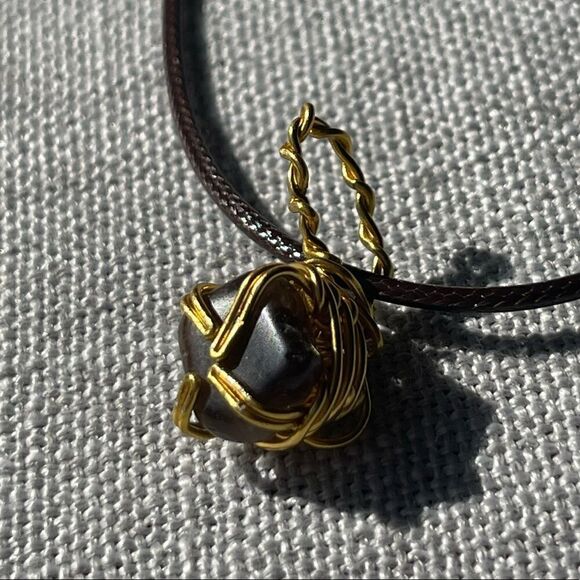 🌋 SMOKEY QUARTZ BOHO GEMSTONE PENDANT NECKLACE 🌋 - Picture 4 of 9